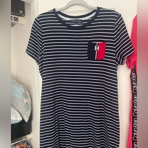 Tommy Hilfiger Black and White Striped Dress